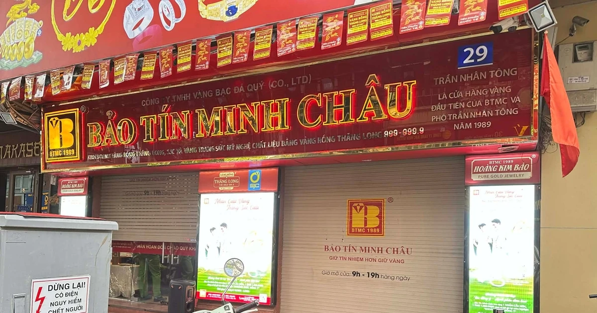 Bảo Tín Minh Châu đóng cửa, website 'tắt' cập nhật giá vàng