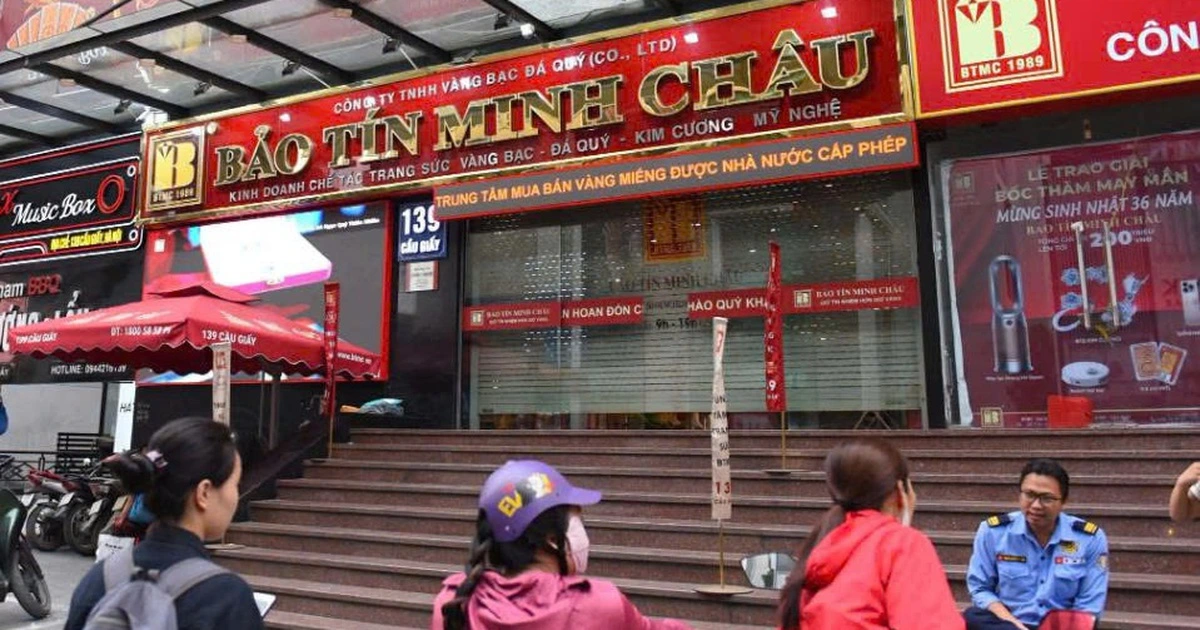 3 cửa hàng của Bảo Tín Minh Châu ở Hà Nội đồng loạt đóng cửa
